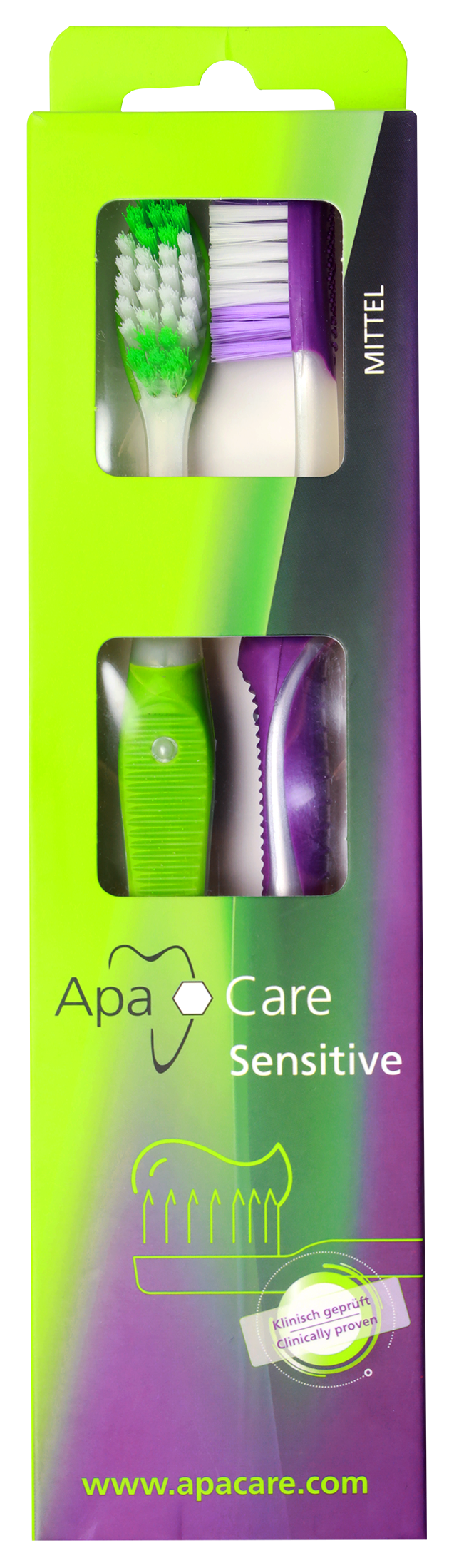ApaCare Sensitive 3D Micro Clean Handzahnbürste 2er Set | 410279
