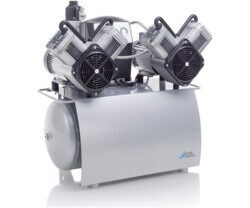 Dürr Dental Duo – Kompressor, Breite 49 cm, Höhe 69 cm, Tiefe 47 cm, Anschluss 400 Volt, Gewicht 50 kg | 434344