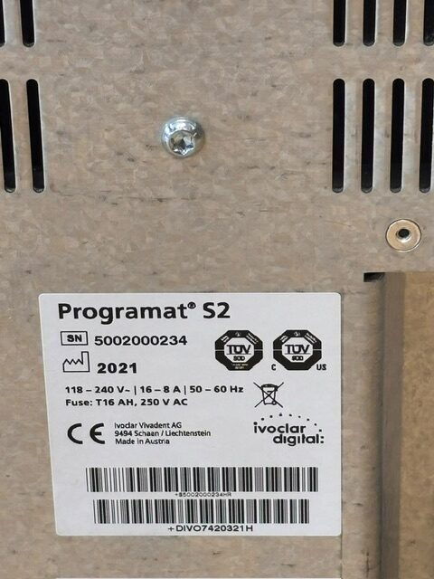Ivoclar Programat S2 Sinterofen Vivadent Bj 2021 | 409836