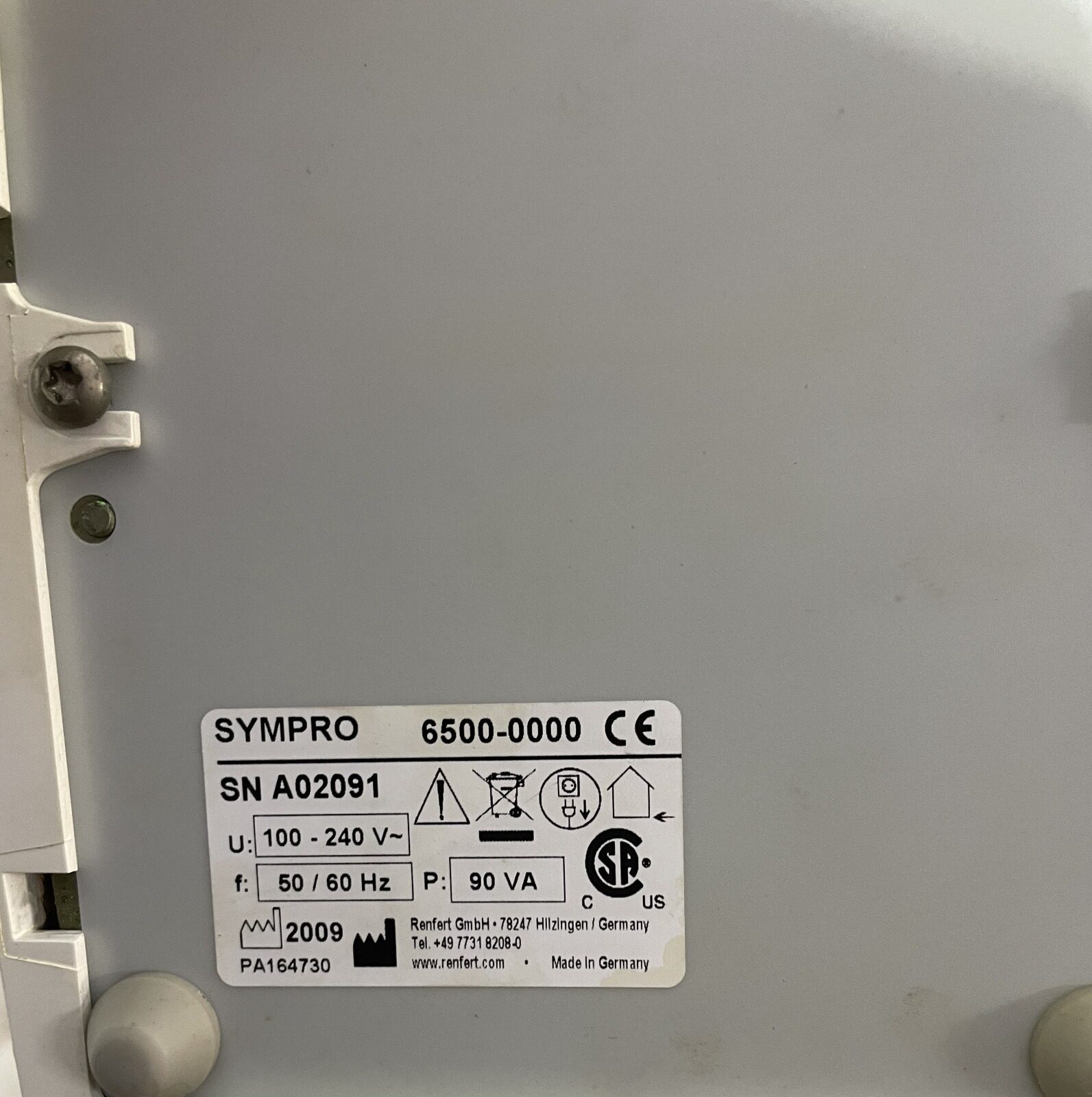 Renfert SYMPRO Prothesenreinigungsgerät Dental Zahntechnik Prothesen Reinigung | 388051