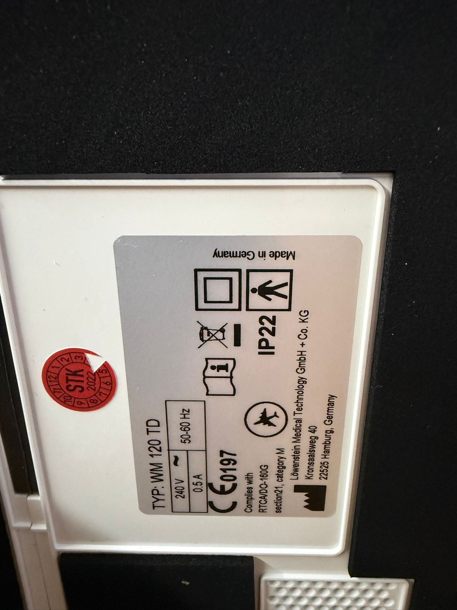 Löwenstein Medical prisma VENT50 WM 120 TD Beatmungsgerät | nur 0,1 Std | 387929