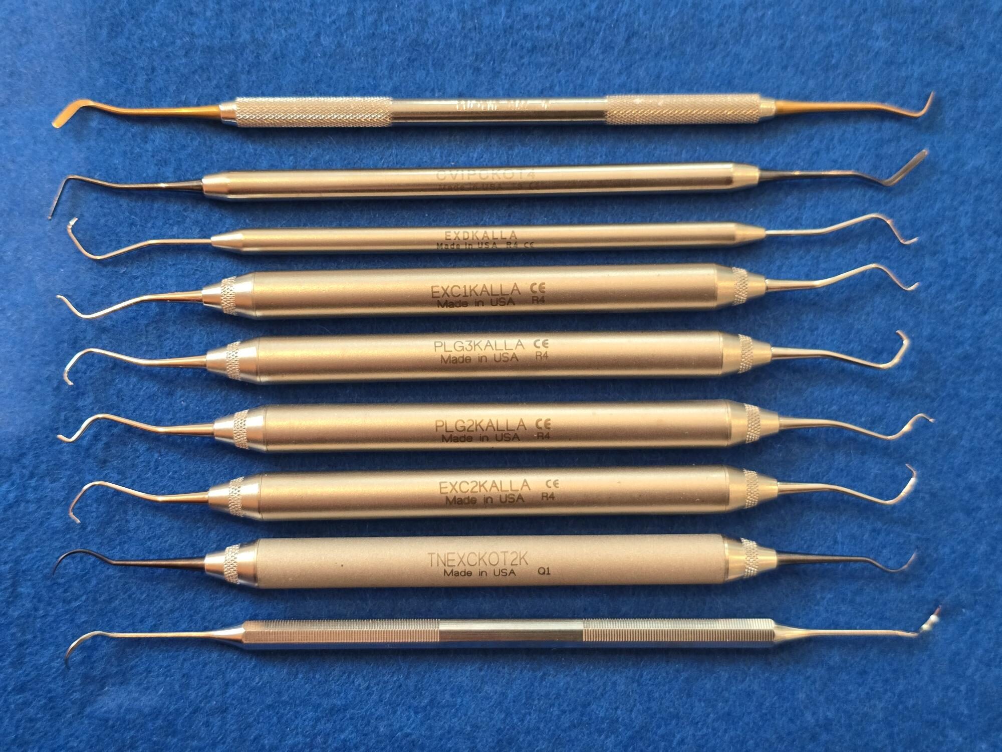 Approximal-Set nach KALLA von Hu-Friedy, Neu: Komplettes Kurs-Set mit 2 x KaVo SONICflex Approximal-Spitzen mesial & distal | 409791