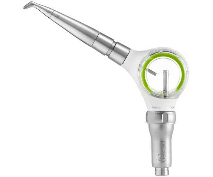 W&H Proxeo Aura – Prophylaxestrahlgerät, Typ PF-60, Breite 200 mm, Höhe 50 mm, Tiefe 90 mm, Anschluss W&H Roto Quick, Gewicht 155 g | 441638