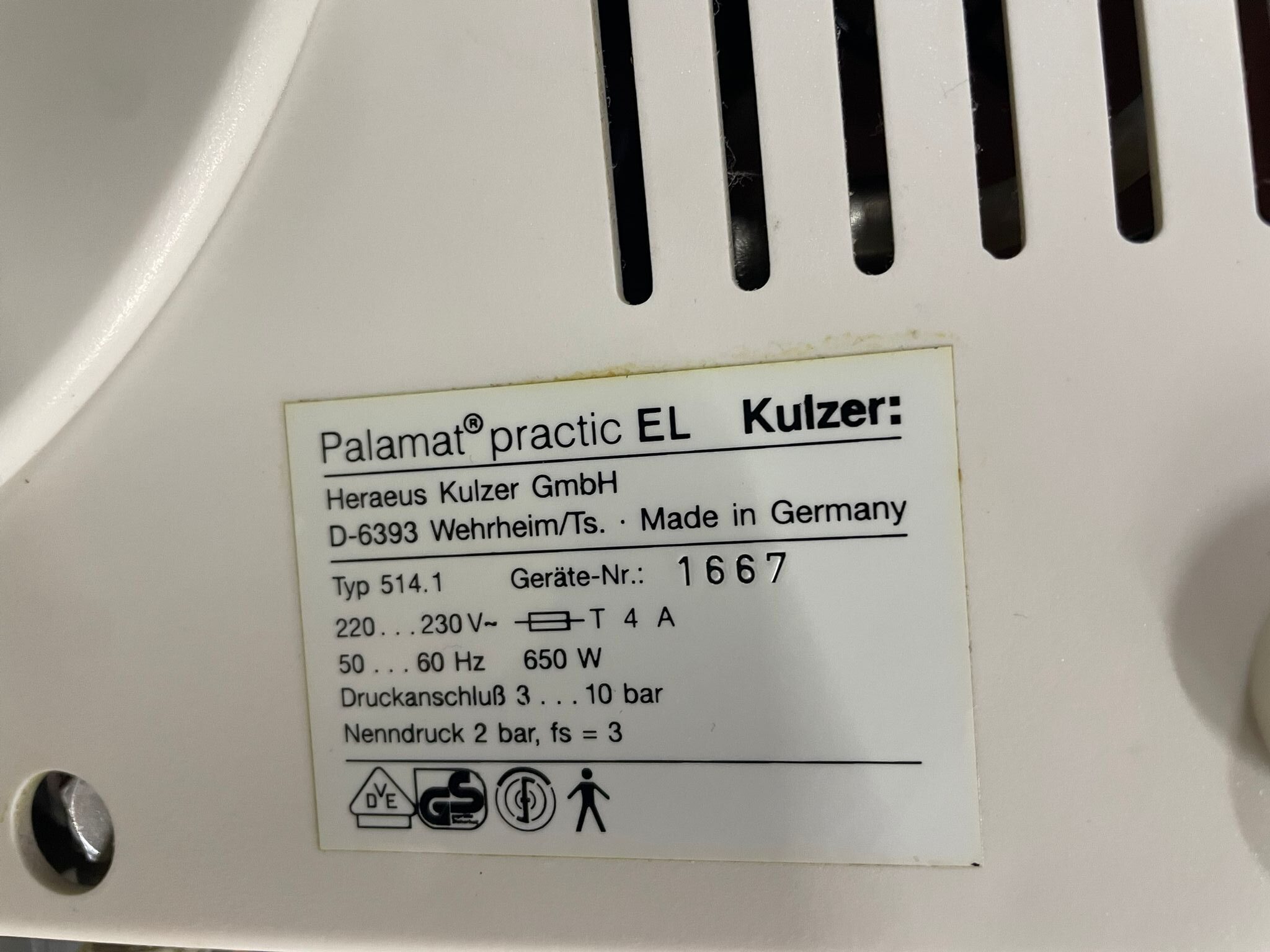 Heraeus Kulzer Palamat Practic EL T Drucktopf TYP 514.1 | 387908