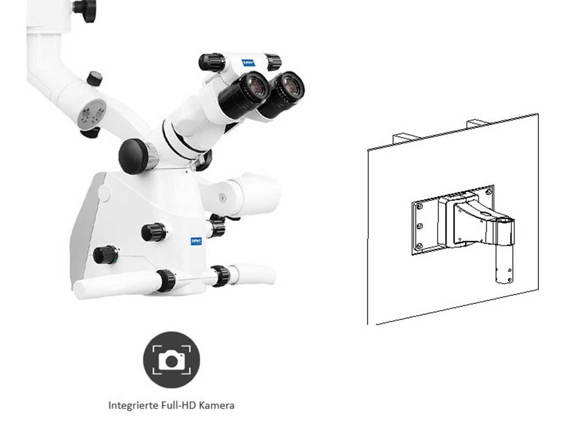 Mikroskop Komfort-Basic Plus (OMS2360) inkl. Full-HD Kameramit – Wandhalterung | 422250