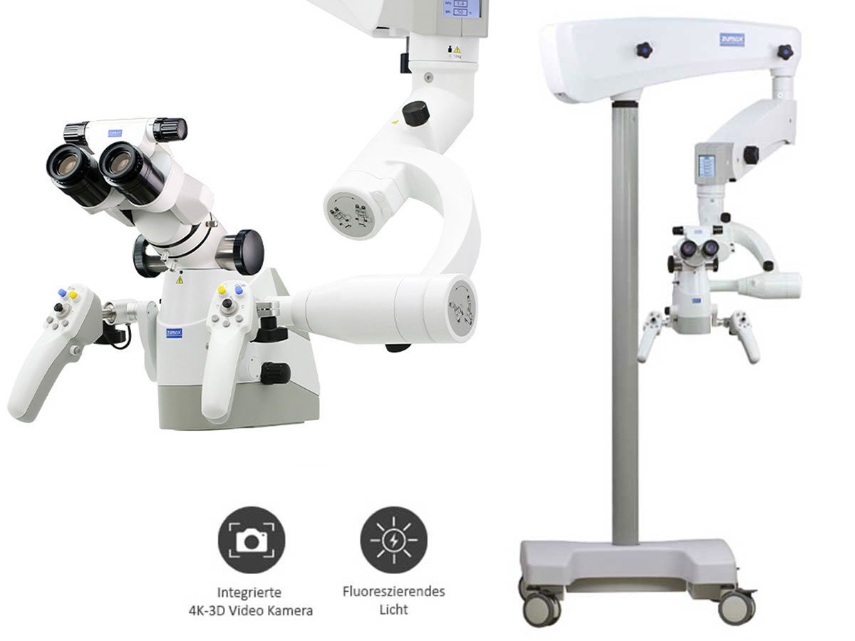 Mikroskop OMS3000 ElektroMag Plus inkl. 4K Kamera, Fluorescent Module, Rollenstativ | 425422