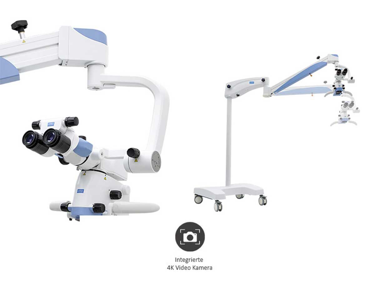 Mikroskop BlueSpin (OMS2050) inkl. 4K Kamera – Rollenstativ | 422258