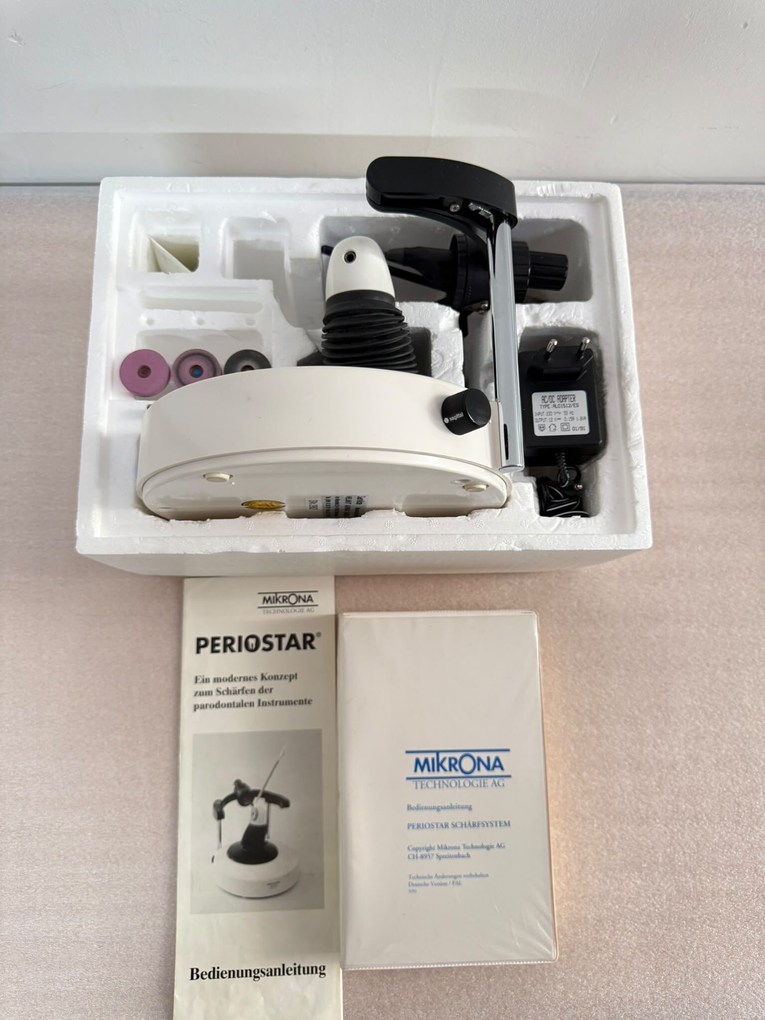 Mikrona HAWE PERIOSTAR Schärfgerät Küretten Scaler Dental Zahnarzt + Zubehör | 387951