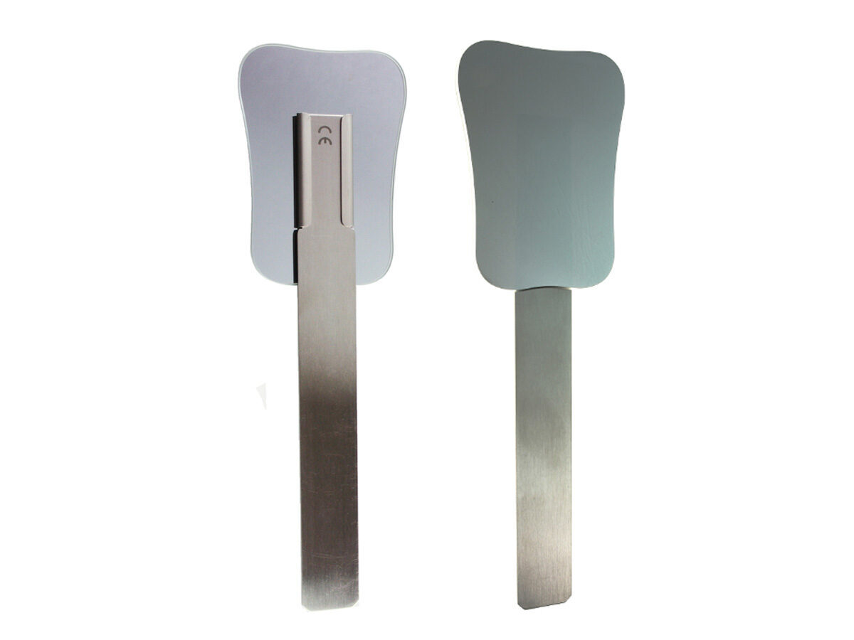 Palatal Fotospiegel (AE) aus Titanium mit Griff | 425289