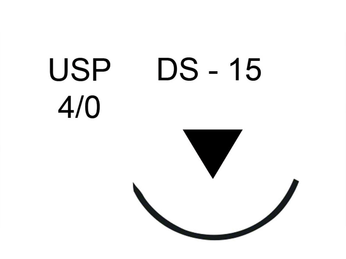 Supramid schwarz 4-0 0,50 m DS-15 (24) | 423485