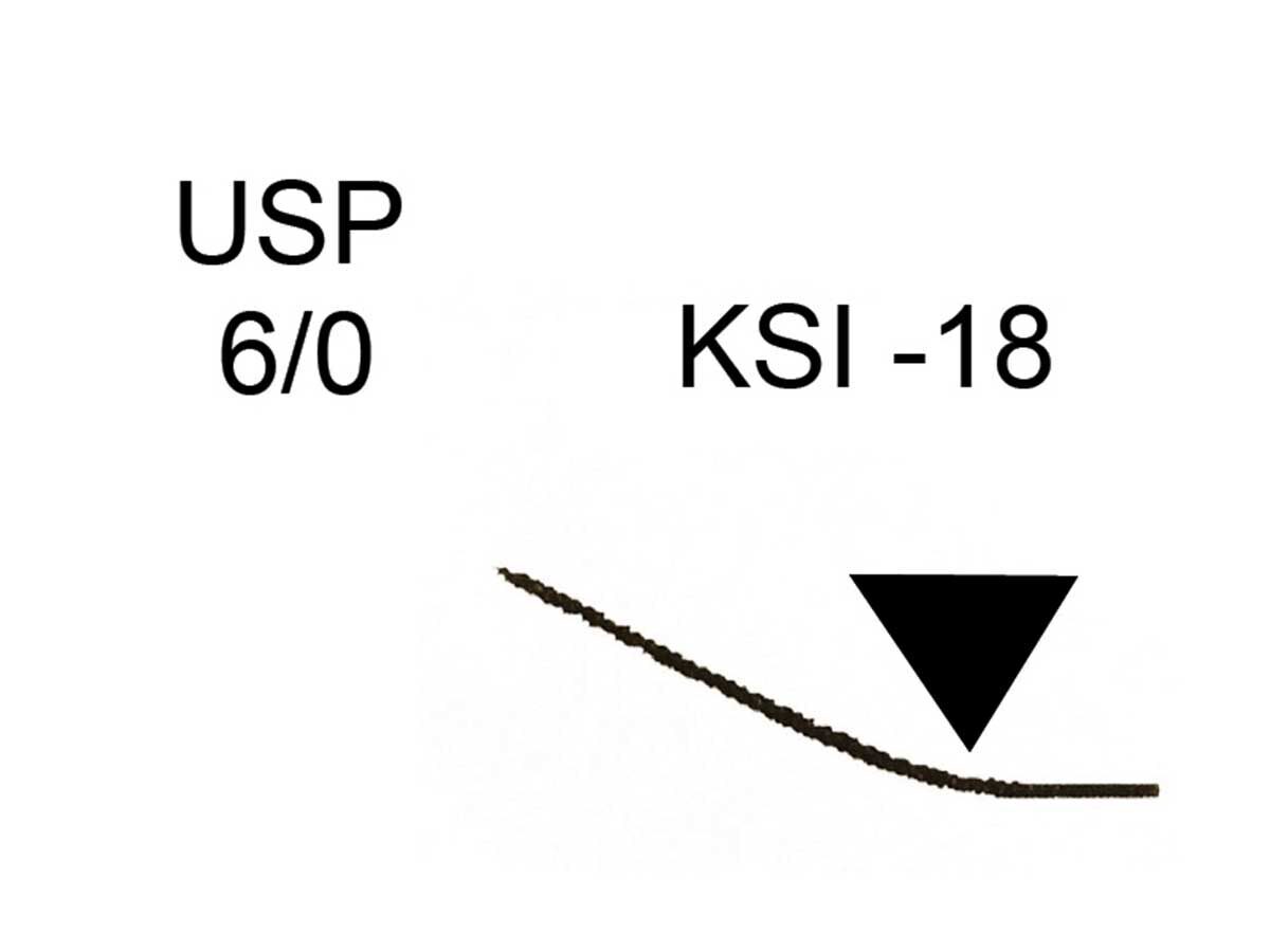 PTFE EP 0,7 Nadel: KSI-18 1×0,50 m USP 6/0 (12) | 423533