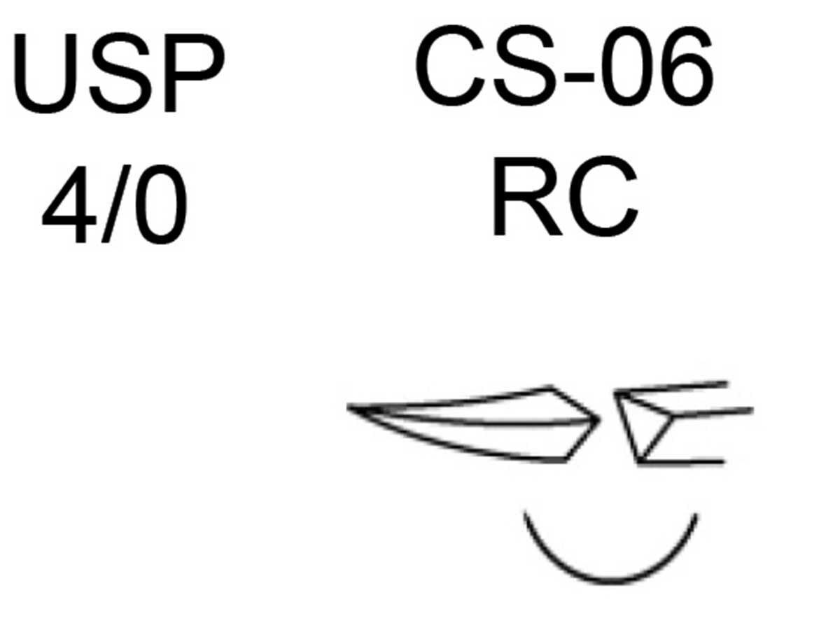 PTFE CS-06 RC 4-0 EP-1,5 C22 16,3 mm 3/8 Circle Reverse Cutting Needle (12) | 423537