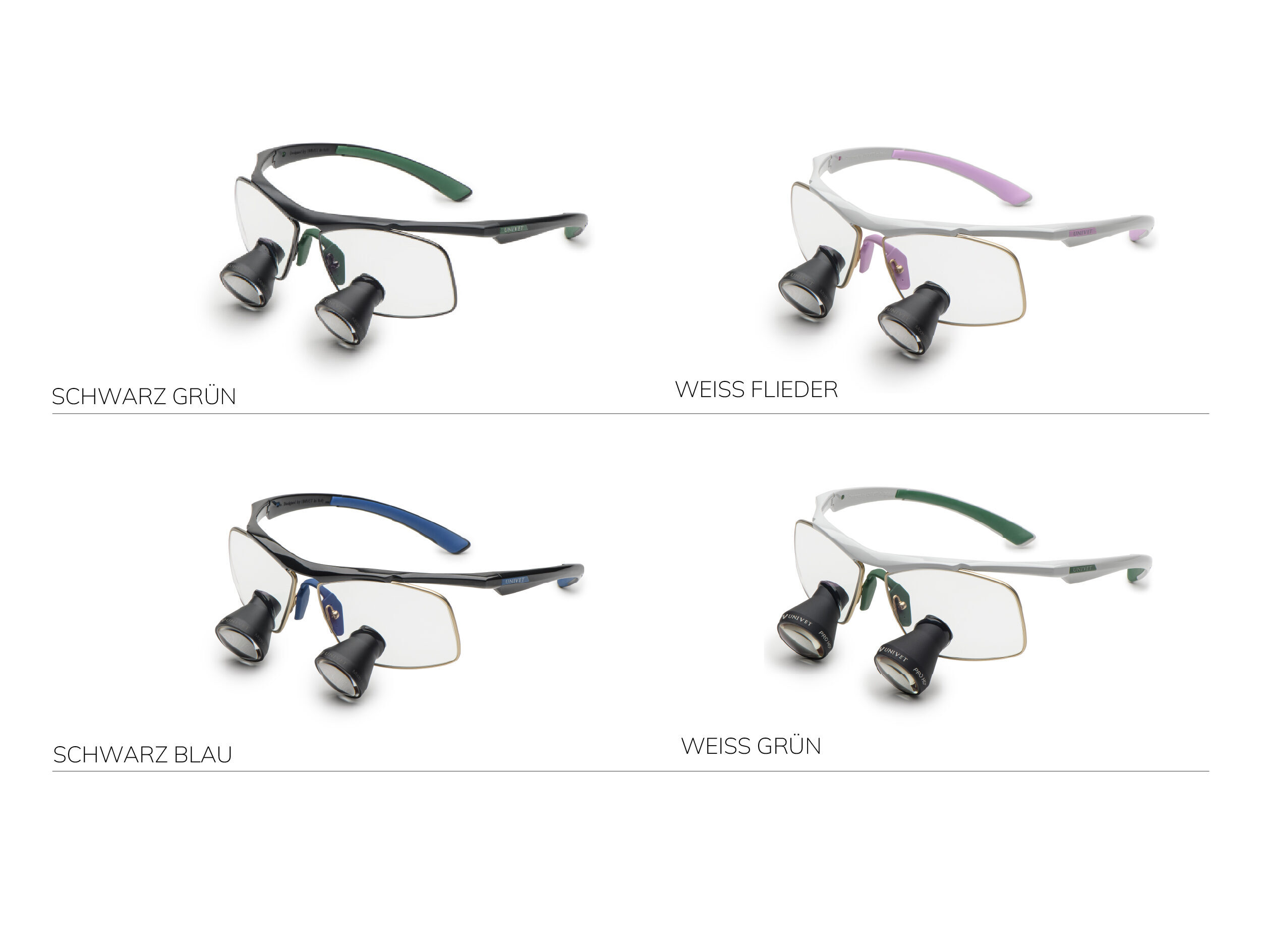 Techne GO, Galilei TTL Lupe 2,5×400, Größe XS – weiß/grün | 426387