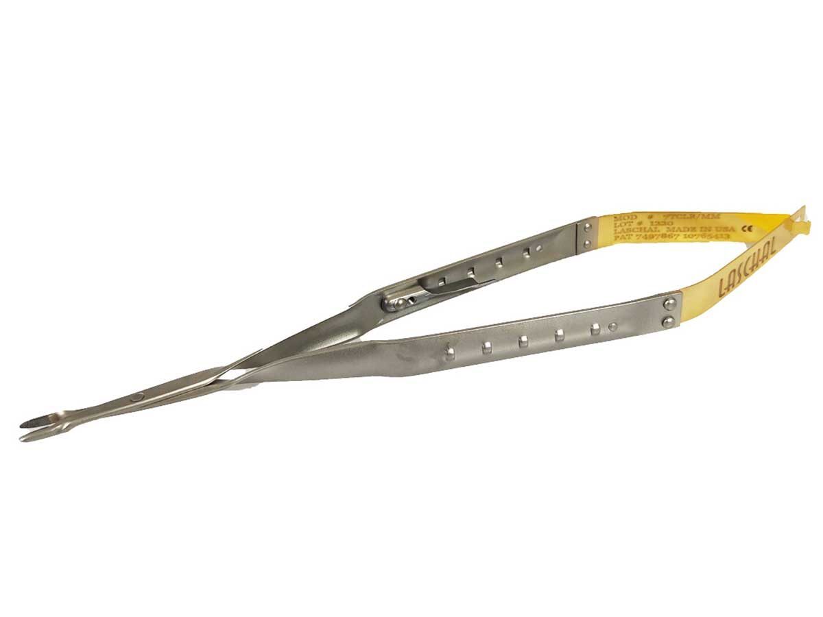 Mikrochirurgischer Nadelhalter (17,75 cm) mit abgerundeten Spitzen #7TCLR/MM | 424462