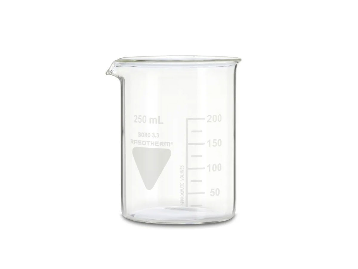 Rasotherm Becherglas niedrige Form mit Ausguss 250ml | 424511
