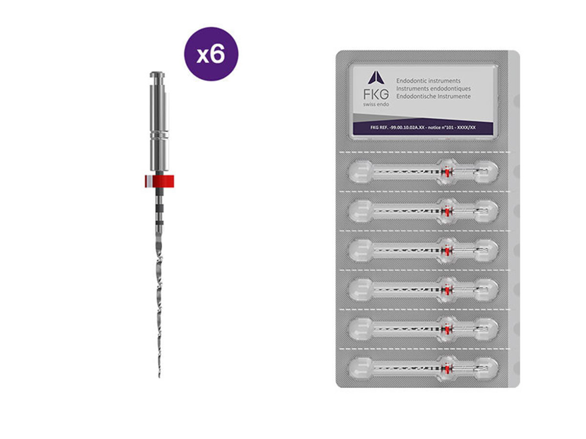 Sterile FKG BioRace BR2 NiTi Feilen 25/.04 – 25 mm (6) | 424568