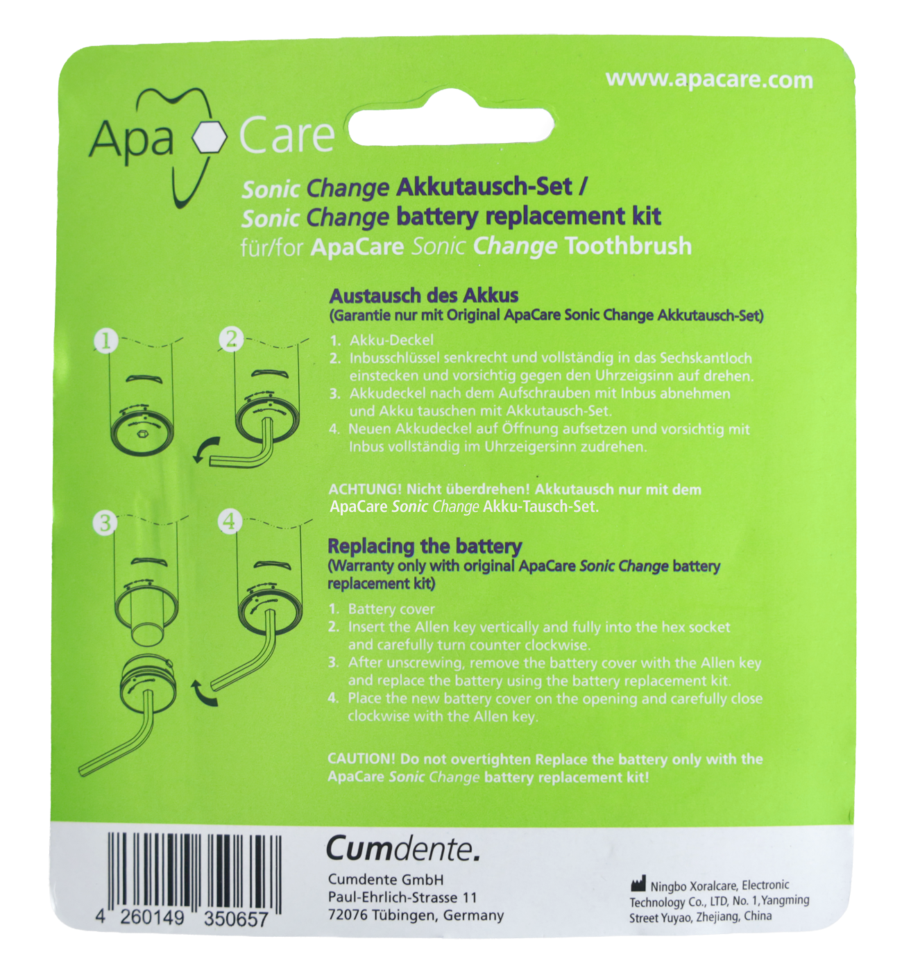 ApaCare Sonic Change Akku-Set | 410238