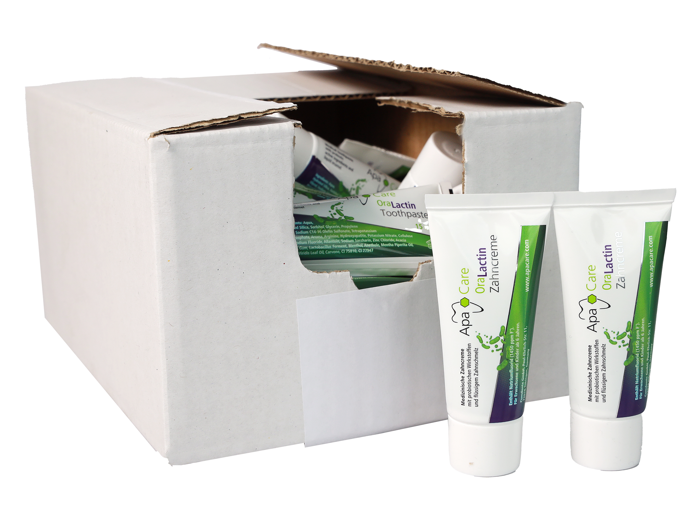 ApaCare OraLactin Zahncreme Proben (15 ml) – 40 Stück | 410289