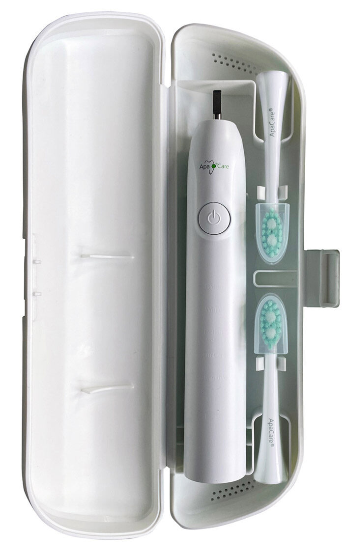 ApaCare Sonic Reise-Etui für die ApaCare Sonic Zahnbürste mit 2 Ersatzbürstenhalterungen | 410231