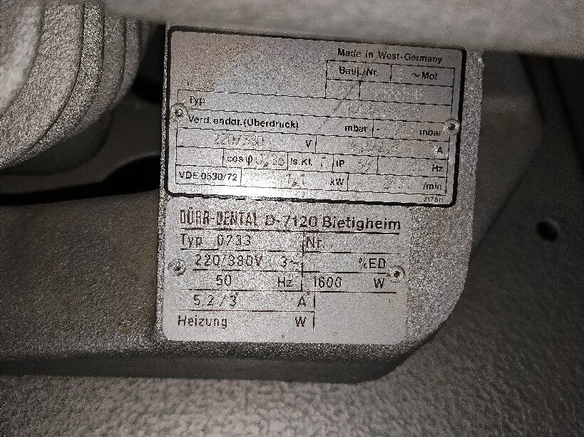 Dürr Zentralsauganlage Typ 0733 | 388399