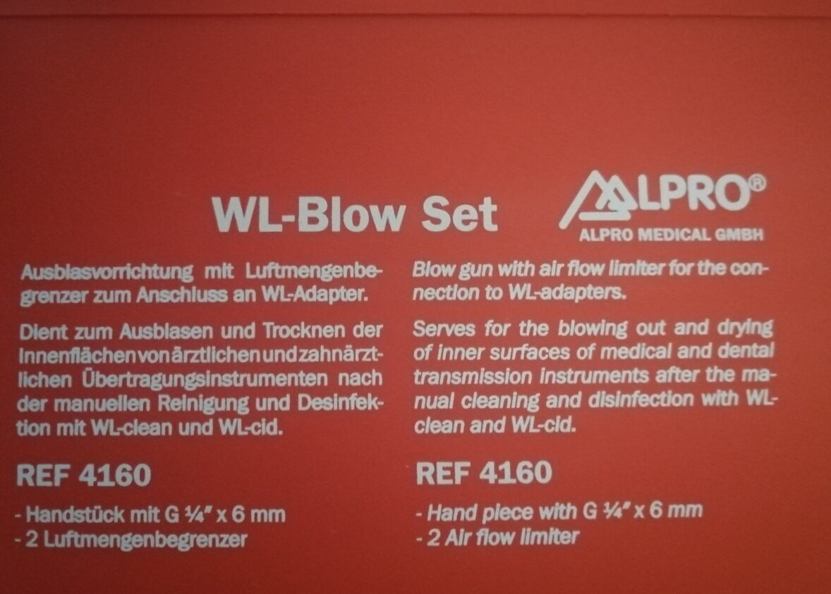 Alpro WL-Blow, Ausblasvorrichtung mit Luftmengenbegrenzer | 409619