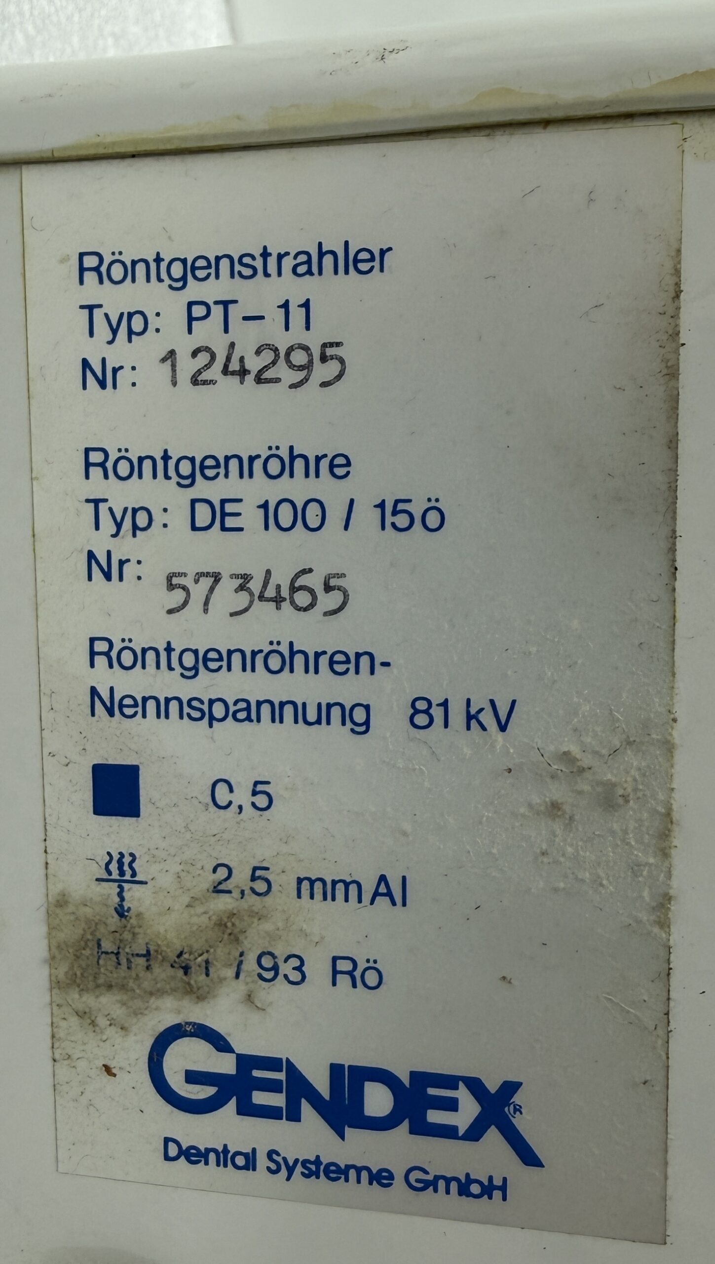 Gendex PT-11 Röntgenstrahler Orth Oralix FX OPG Röhre DE 100/15 voll funktions | 388235
