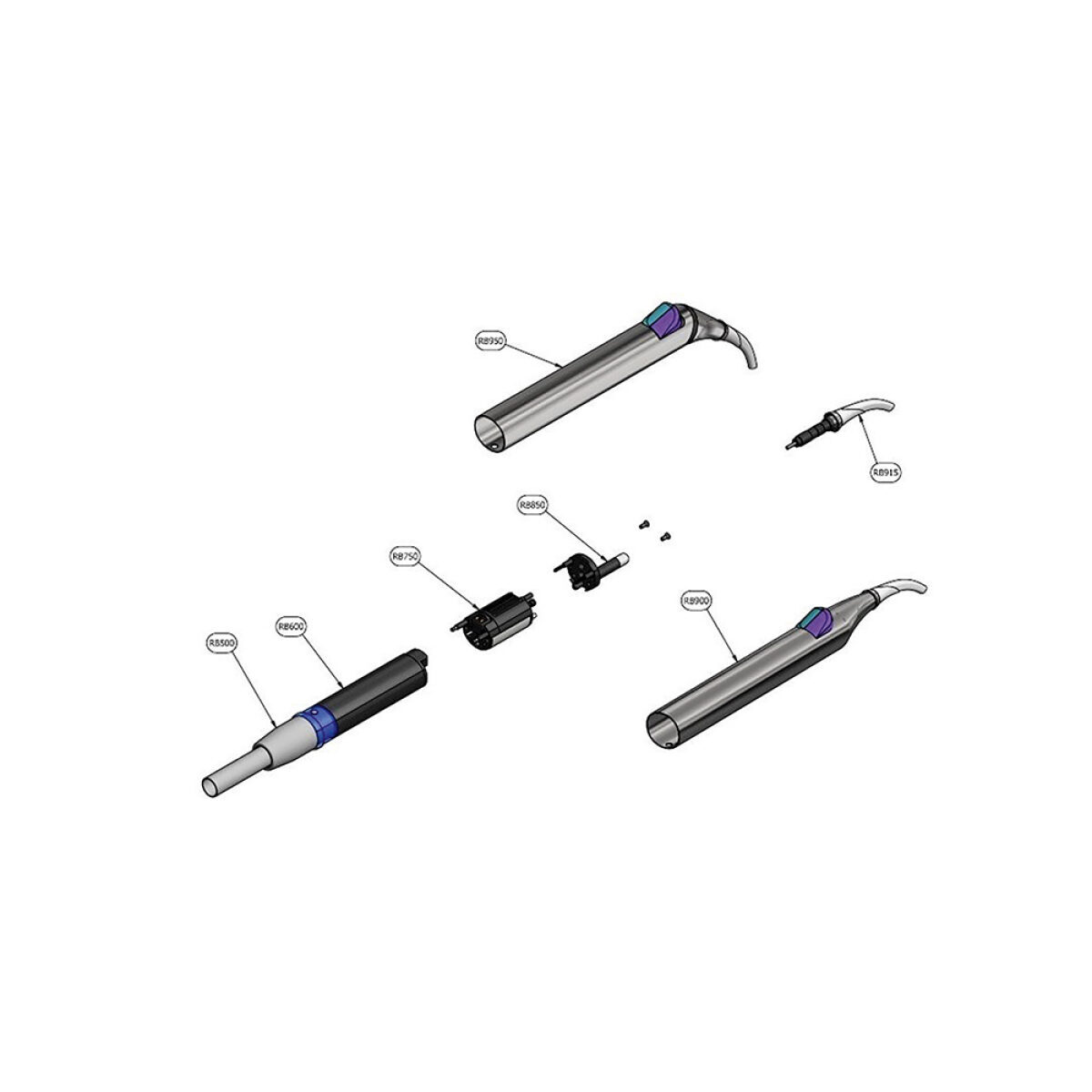 Luzzani Minibright® LED 6-Funktionsspritze gerade Artikelnr. LZSBASSW | 430519