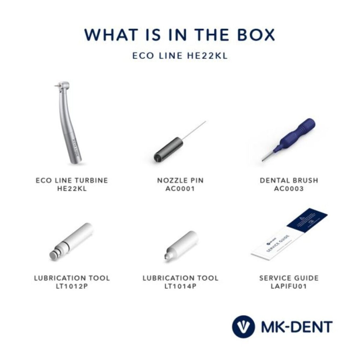 MK-dent HE22KL Eco Line Turbine -kleiner Kopf- Licht – – Anschluss W & H | 430555
