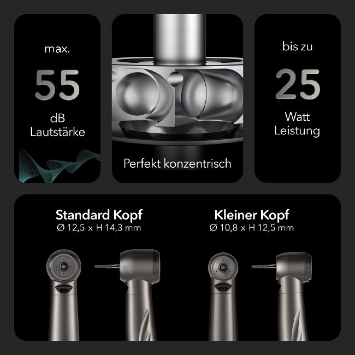 MK-dent Prime Line -Standardkopf mit Licht- Artikel Nr. HP21KL – Anschluss KaVo | 430564