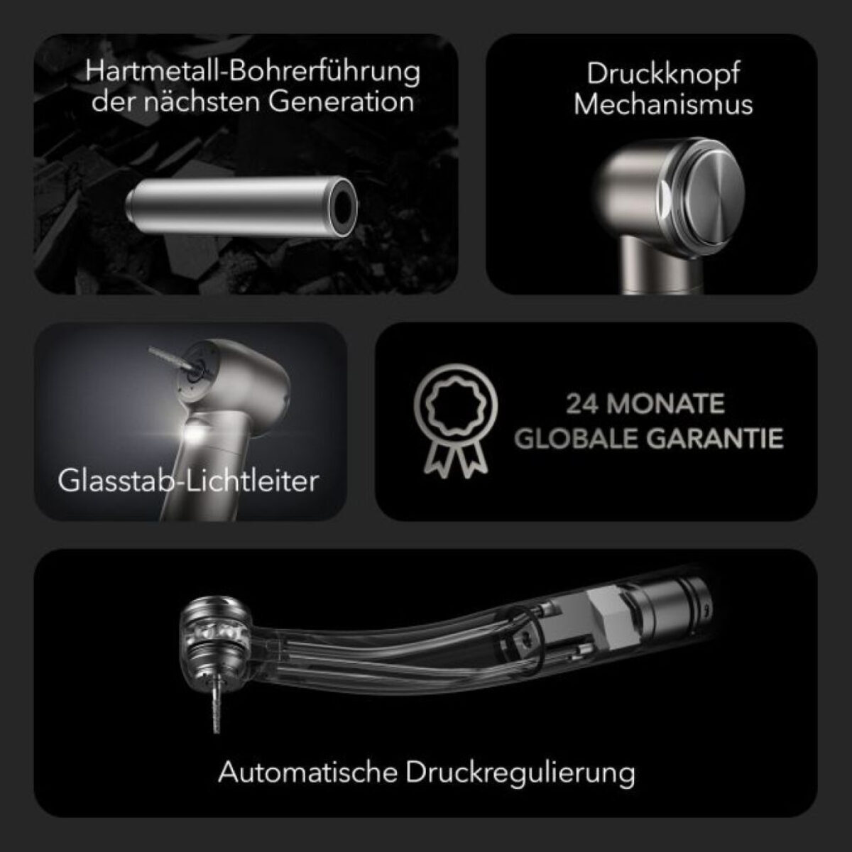 MK-dent Prime Line -Standardkopf mit Licht- Artikel Nr. HP21KL – Anschluss KaVo | 430566