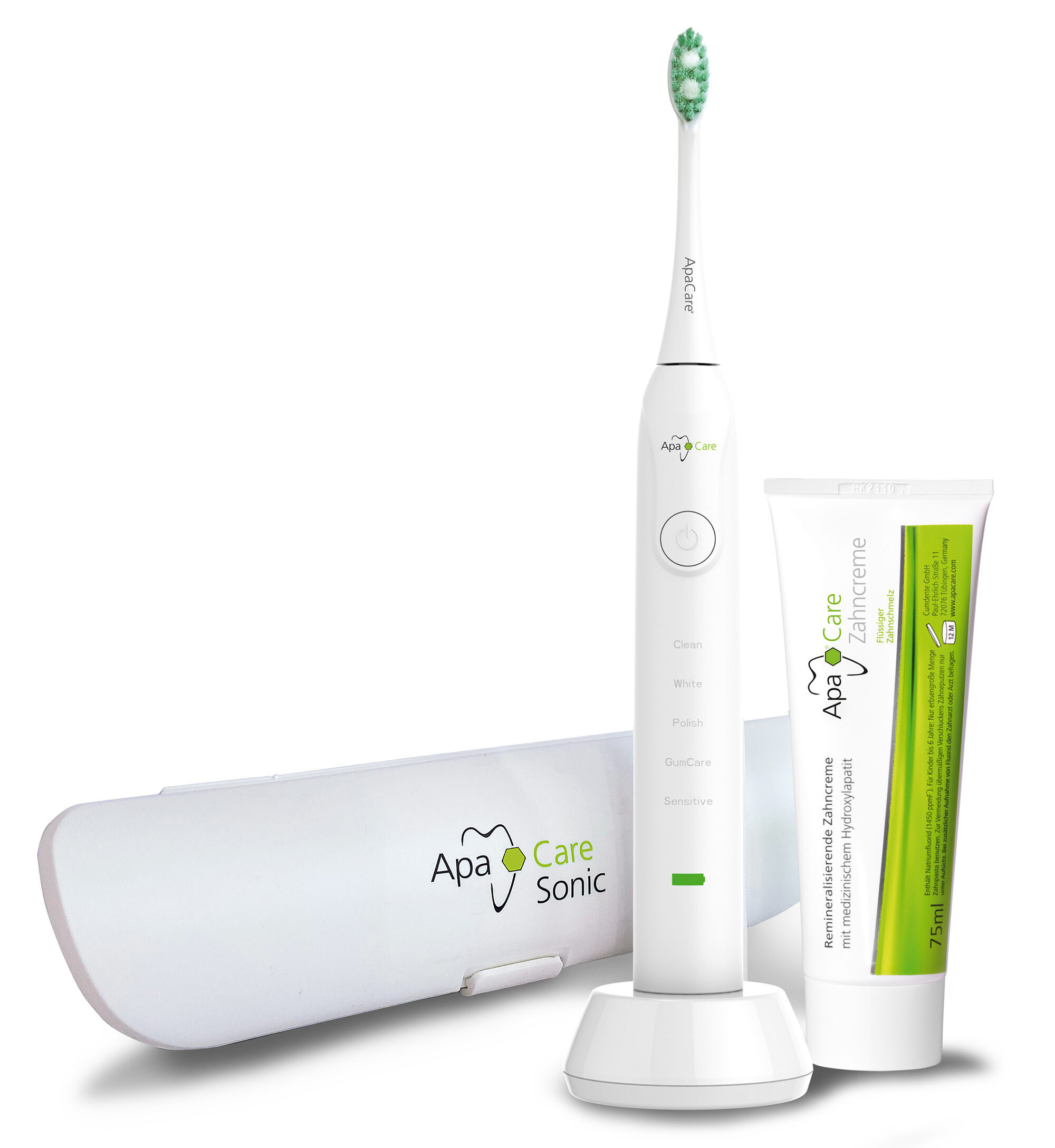ApaCare Sonic Reise-Etui für die ApaCare Sonic Zahnbürste mit 2 Ersatzbürstenhalterungen | 410232
