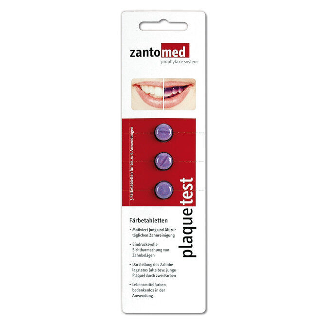 Zantomed Plaquetest 3er Färbetabletten | 430408