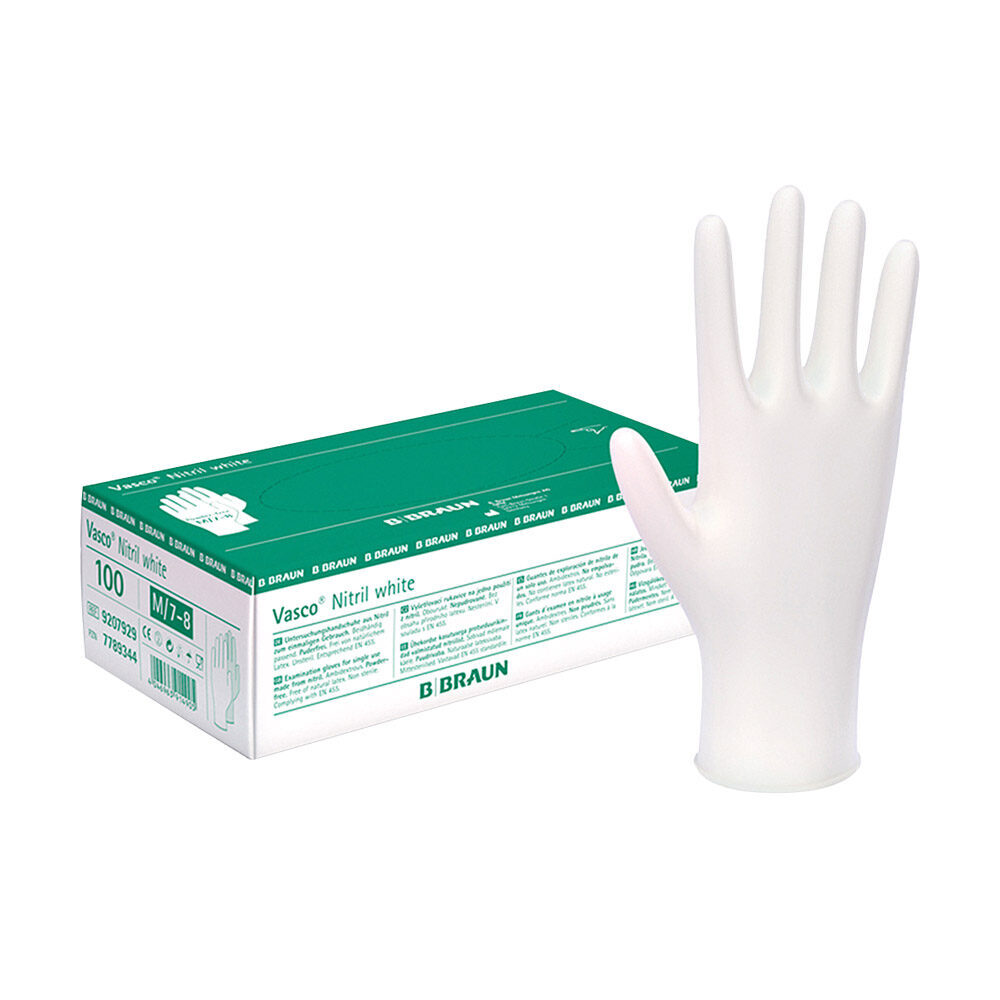 Vasco Nitril white Gr. M 100St | 429793